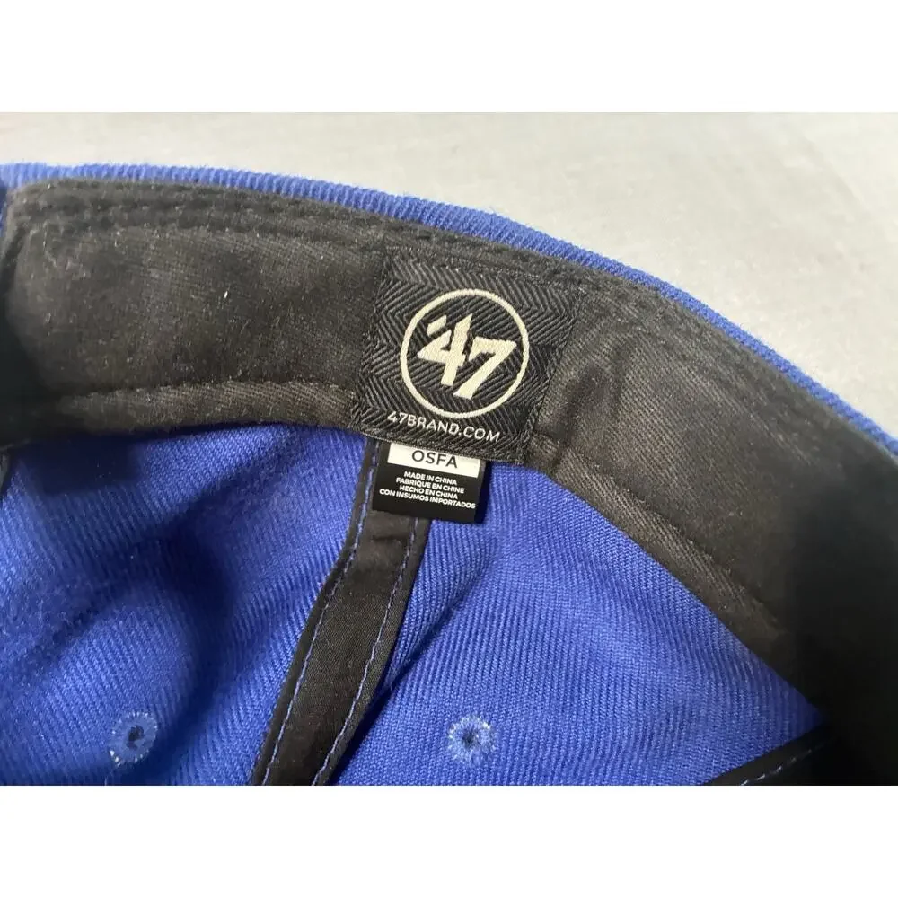 Tampa Bay Lightning '47 Brand Adjustable Dad Hat Blue NHL Cap Strapback